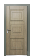 Дверь TermoWood Ral 7009 Светло-Серый 44 вид снаружи