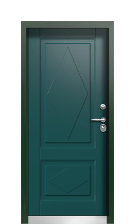 Дверь TermoPlus Patina Зелёное Сукно 908