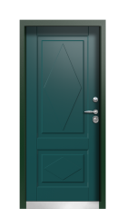 Дверь Termo Patina Зелёное Сукно 908 вид внутри