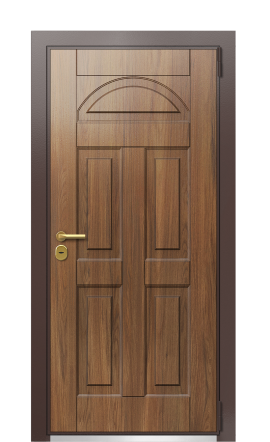 Дверь TermoWood Ral 8017 Греческий платан 308