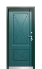 Дверь Termo Ral 9005 Морская волна 397 вид внутри