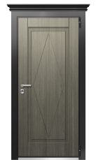 Дверь TermoWood Ral 9005 Серый Кварц 656 вид снаружи