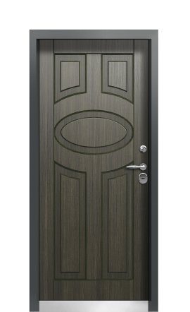 Входная дверь TermoWood Ral 9005 Палисандр 235