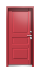 Дверь Termo Ral 3005 Тёмно Красный 310 вид внутри