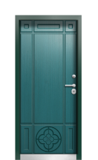 Дверь Termo Ral 9005 Морская волна 395 вид внутри