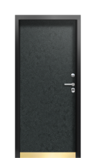 Дверь Termo Ral 9005 Чёрный гранит 654 вид внутри