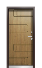 Дверь Termo Ral 3031 Дуб 402 вид внутри