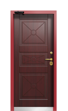 Дверь TermoWood Ral 9005 Венге 444