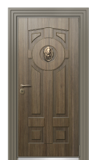 Дверь TermoWood Ral 7006 Палисандр 49 вид снаружи