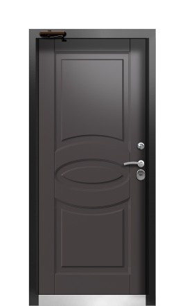 Дверь TermoWood Ral 9005 Венге 558