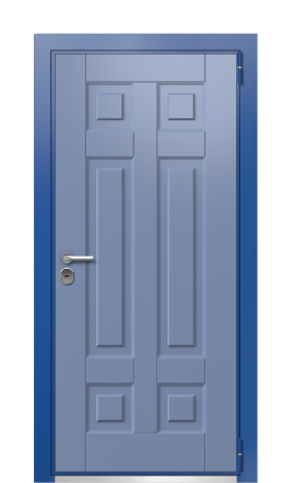 Дверь TermoWood Ral 5005 Ral 5014 580