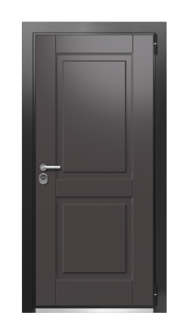 Дверь TermoWood Ral 9005 Ral 8019 603