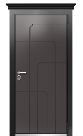 Дверь TermoWood Ral 9005 Ral 8019 602