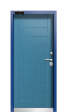 Дверь Termo Del Mare Тёмно Синяя 547 вид внутри