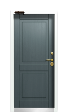 Дверь Termo Ral 9003 Милк 596 вид внутри