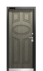 Дверь Termo Silver Серый Кварц 109 вид внутри