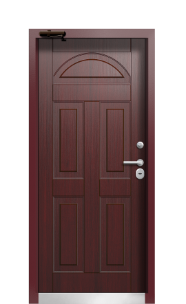 Дверь TermoWood Ral 3005 Тёмно Красный 553