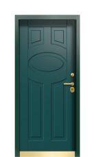 Дверь Termo Patina Тёмон Зелёное 313 вид внутри