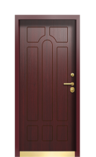 Дверь Termo Ral 5005 Тёмно-красная 125 вид внутри