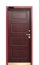 Дверь Termo Ral 9003 Милк 428 вид внутри