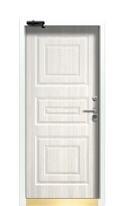 Дверь Termo Ral 8025 Дуб Светлый 440 вид внутри