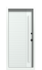 Дверь Termo RAL 7043, RAL 9003 с подсветкой вид внутри