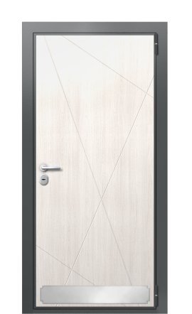 Дверь TermoWood Ral 7043 Граб белый 284