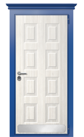 Дверь TermoWood Ral 5005 Слоновая кость 1475