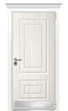 Дверь TermoWood Ral 9003 Белая Эмаль 591 вид снаружи