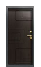 Дверь Termo Ral 9005 Венге бонобо 1442 вид внутри