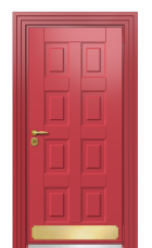 Дверь TermoWood Ral 3031 Securemme 550 вид снаружи