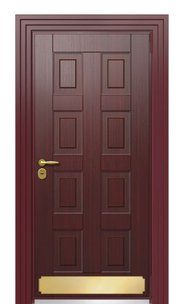 Дверь TermoWood Ral 3005 Тёмно Красный 552