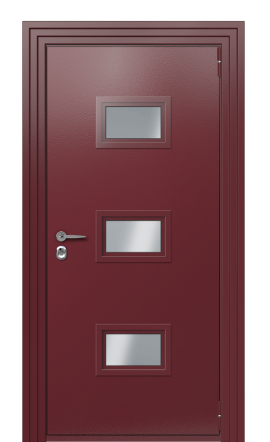 Дверь TermoPlus Ral 3005 Арктическая береза 1114