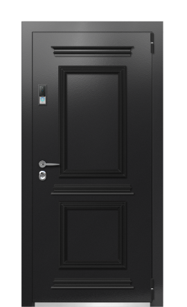 Входная дверь TermoPlus RAL 9005, Terma Лунный камень