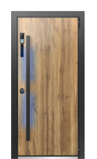 Дверь TermoWood Decoline Греческий платан, Terma Лен сиена вид снаружи