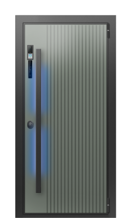 Входная дверь TermoWood Collori RAL 7009, Terma Белый мрамор