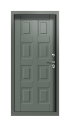 Дверь Termo Silver Collori RAL 7009 F002 вид внутри