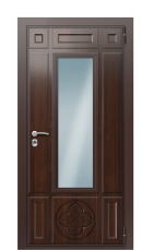Дверь TermoWood Termowood Кофейное Дерево 920 вид снаружи