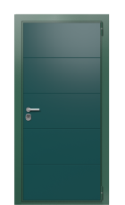 Дверь TermoWood Ral 6028 Ледяной дождь 1158 вид снаружи