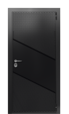Дверь TermoWood Ral 9005 Collori Ral 9005 2578 вид снаружи