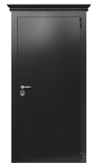 Дверь TermoPlus Ral 9005 Серый Кварц 234 вид снаружи