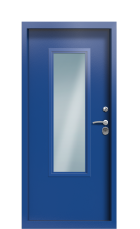 Дверь Termo Ral 5005 Securemme 1308 вид внутри