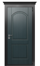 Дверь TermoWood Ral 9005 Серый Антрацит 265 вид снаружи
