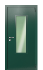 Дверь Termo Ral 6005 Kale 1117 вид снаружи
