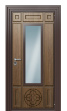 Дверь TermoWood Ral 8017 Тик 266 вид снаружи