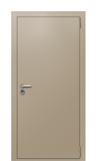 Дверь Termo Ral 1019 Ral 9005 387 вид снаружи