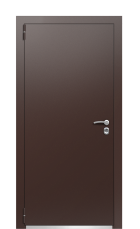 Дверь TermoPlus Tobacco Ral 8019 941 вид снаружи