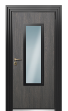 Дверь TermoWood Ral 9005 Морадо Чёрный 199 вид снаружи