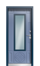 Дверь Termo Del Mare Ral 5014 970 вид внутри