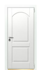Дверь TermoWood Ral 9003 Милк 301 вид снаружи